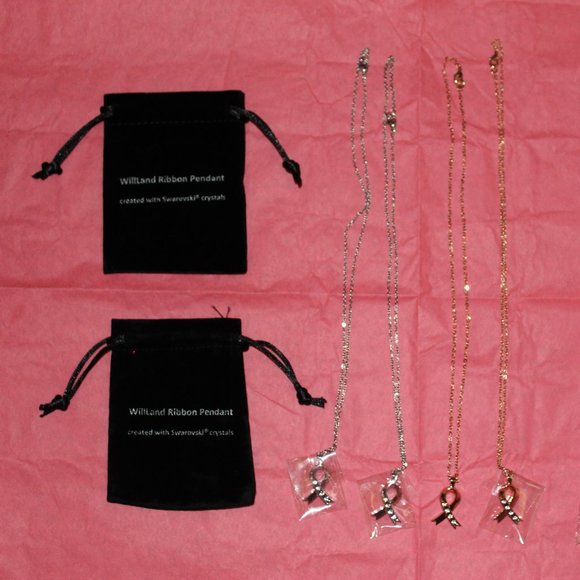 Ribbon Pendant Created With Swaroski Crystals - Picture 6 of 6